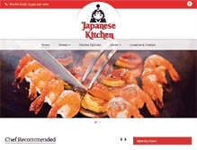 Tablet Screenshot of japanesekitchenrestaurant.com